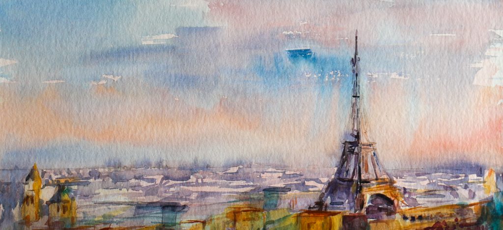 En el cielo de París, cuadro de Alicia Prado