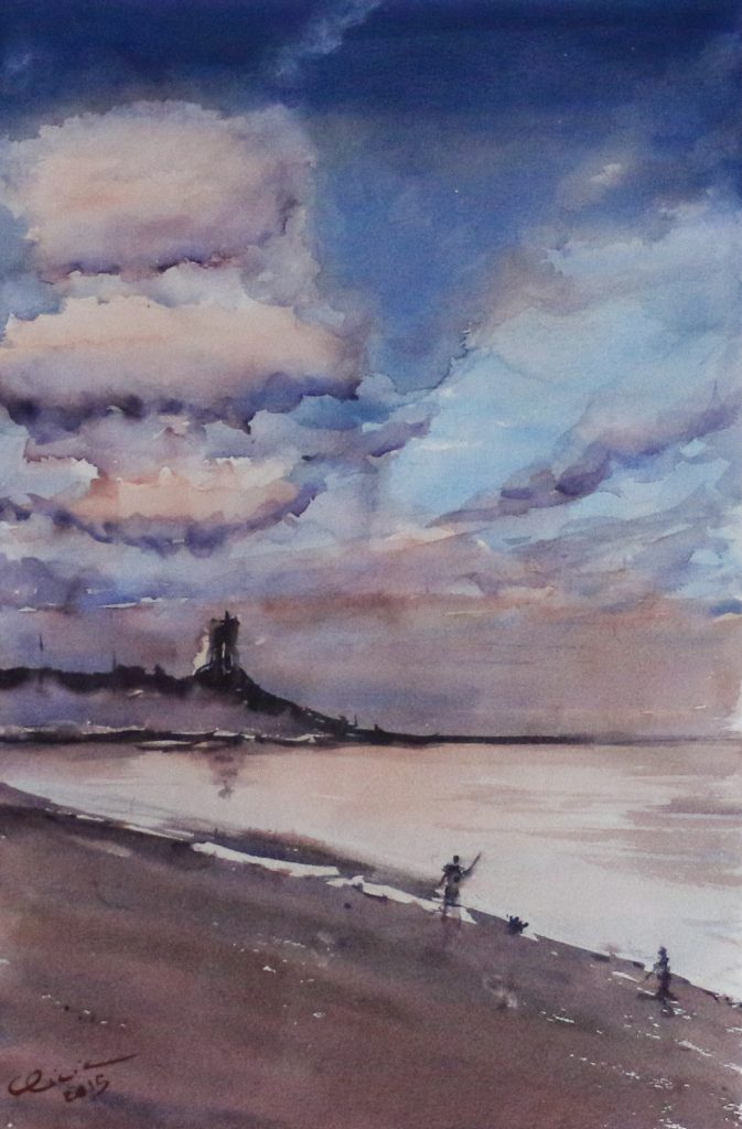 Playa de la Araña, cuadro de Alicia Prado