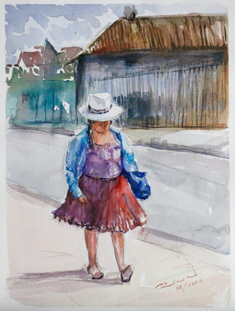 Chola ecuatoriana, cuadro de Alicia Prado