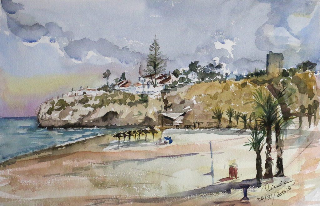 El tajo, cuadro de Alicia Prado