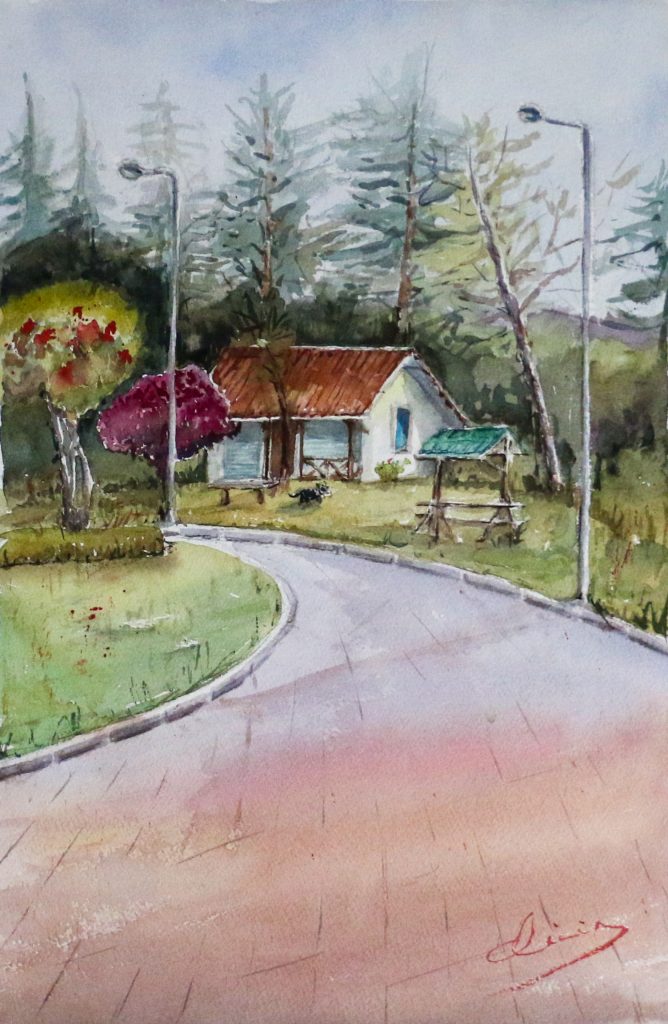 La parada de Javier Loyola, cuadro de Alicia Prado