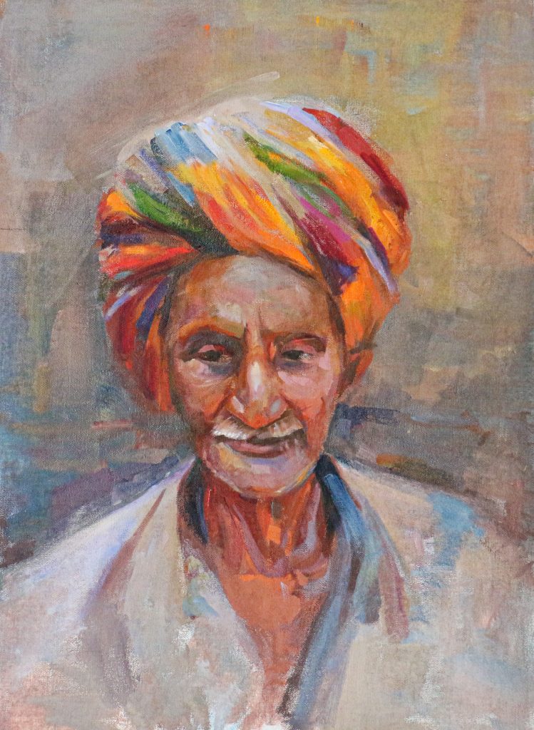 Indio con Turbante, cuadro de Alicia Prado