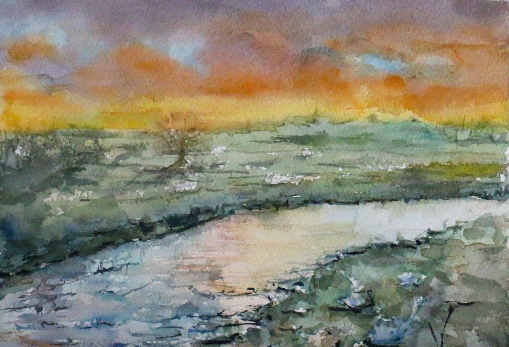 Arroyo, cuadro de Alicia Prado