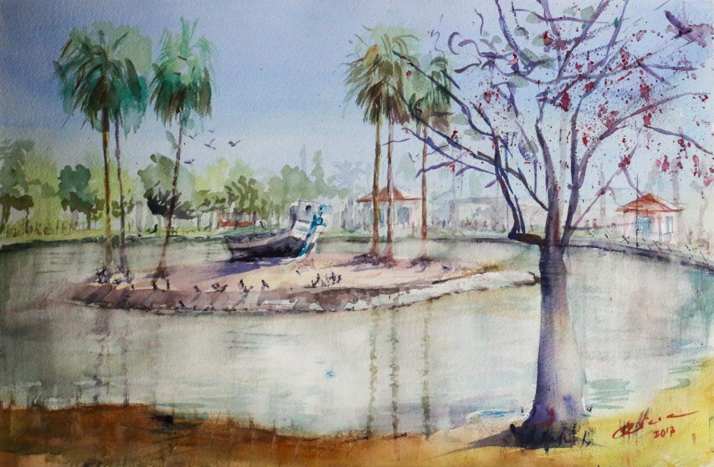 Parque del Oeste, cuadro de Alicia Prado