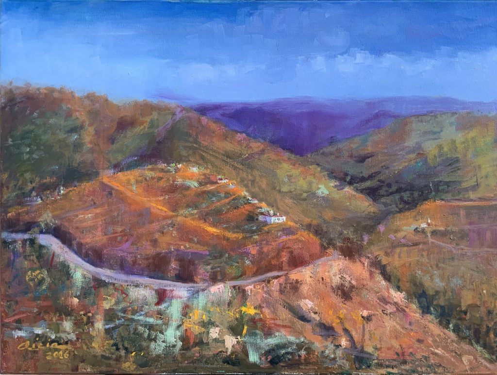 Montes de Málaga, cuadro de Alicia Prado