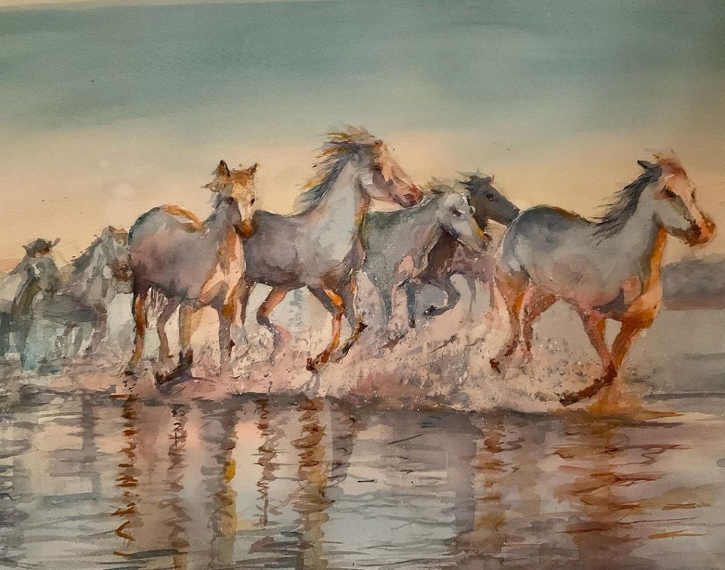 La manada, cuadro de Alicia Prado