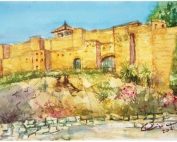 Alcazaba de Málaga, cuadro de Alicia Prado