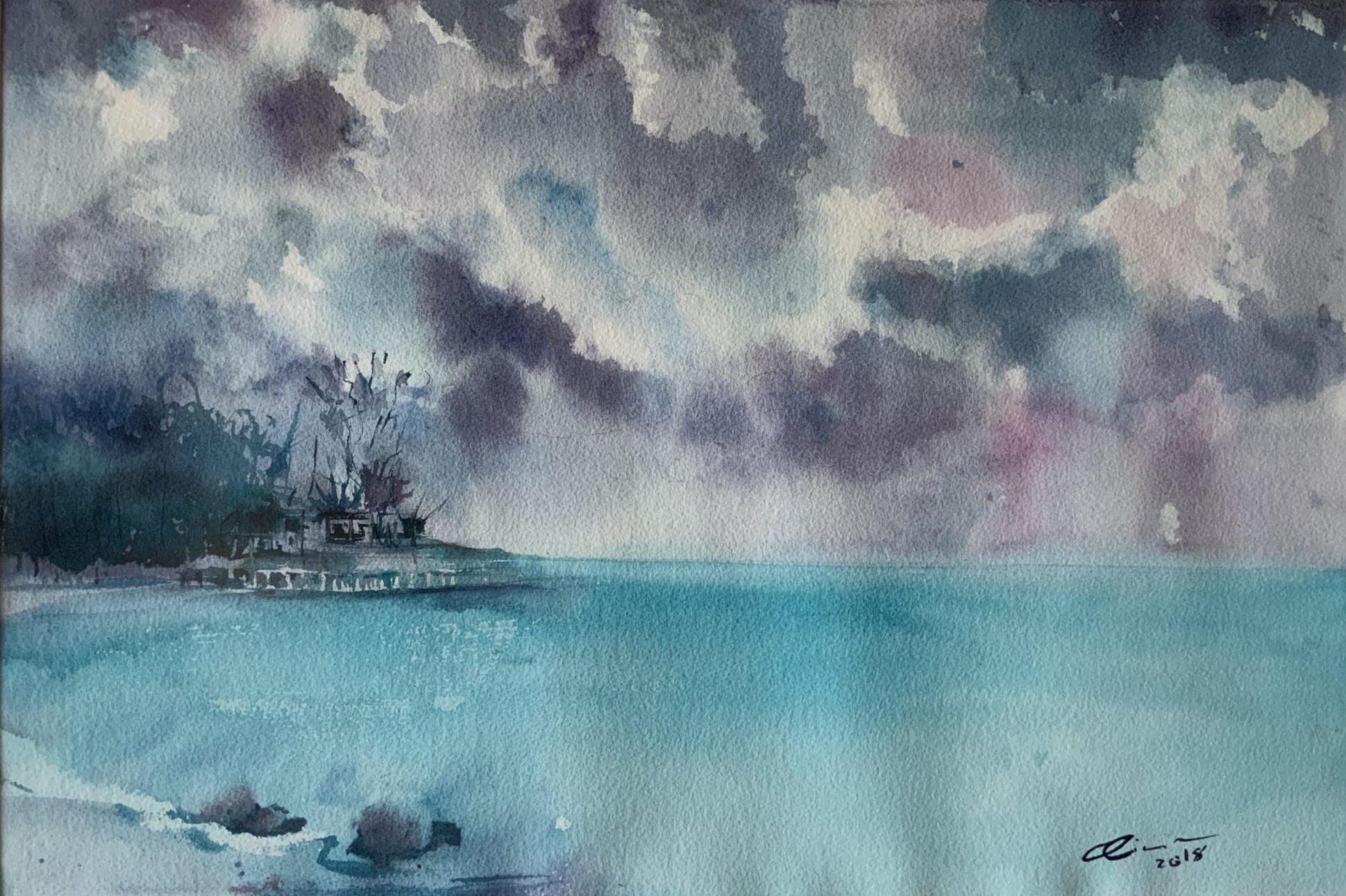 Balneario en turquesa.