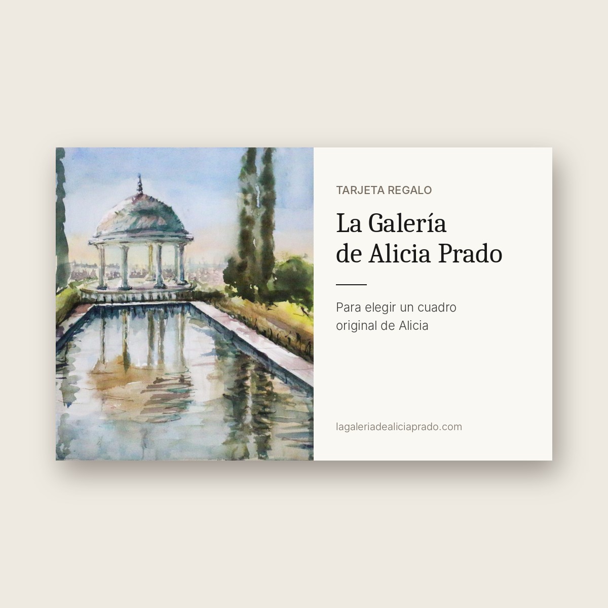 Tarjeta regalo de La Galería de Alicia Prado