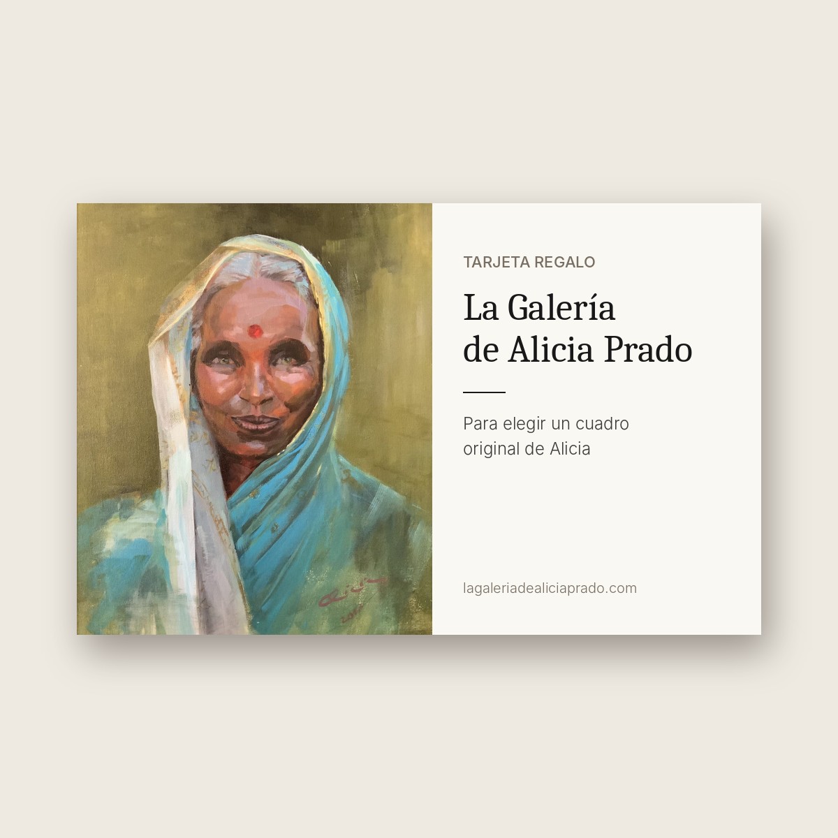 Tarjeta regalo de La Galería de Alicia Prado